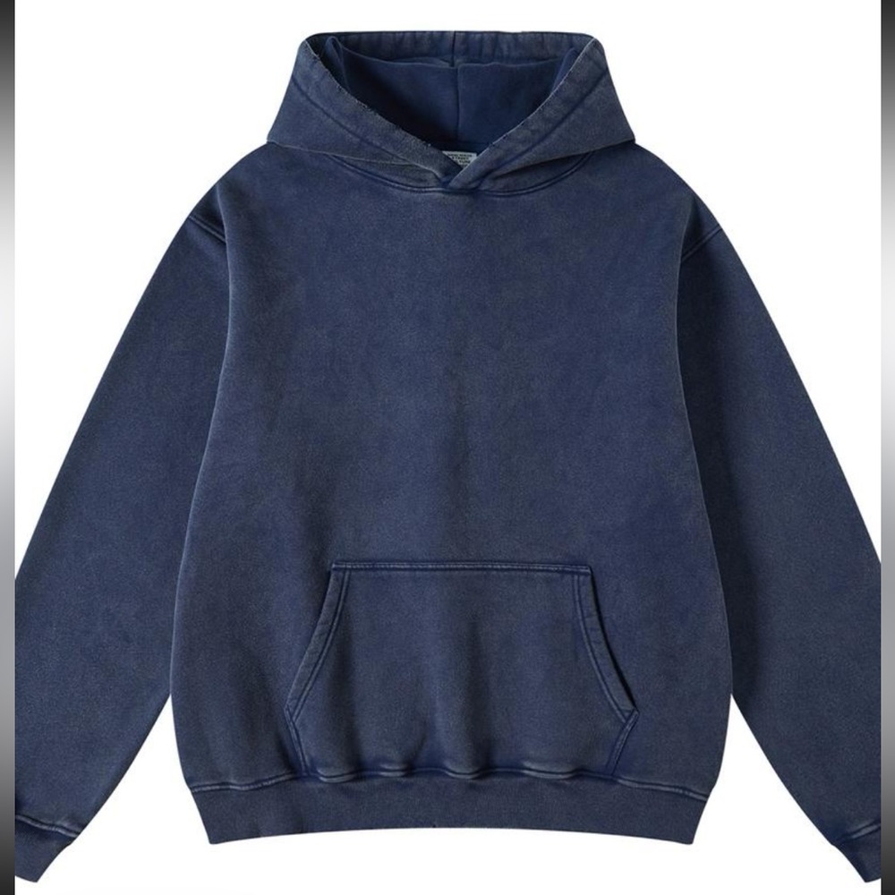 Faiable Fade Craft Unisex Oversized Acid Wash Hoodie PullOver